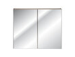 Vonios spintelė su veidrodžiu Comad Santa Fe Oak 84-80-A-2D, ruda kaina ir informacija | Vonios spintelės | pigu.lt