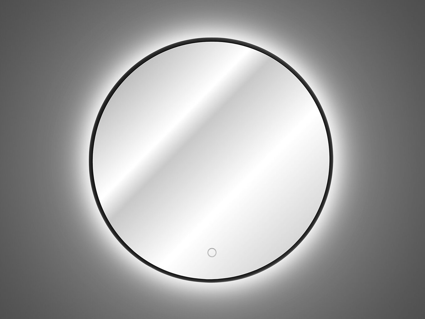 Vonios veidrodis su LED apšvietimu Comad Luna 80, juodas kaina ir informacija | Vonios veidrodžiai | pigu.lt