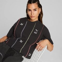 Puma marškinėliai moterims X Trp, juodi kaina ir informacija | Sportinė apranga moterims | pigu.lt