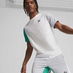 Puma marškinėliai vyrams Classics Block, balti kaina ir informacija | Sportinė apranga vyrams | pigu.lt