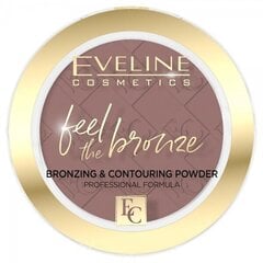Kompaktinė pudra Eveline Cosmetics Feel the Bronze, 02 chocolate cake, 4g kaina ir informacija | Makiažo pagrindai, pudros | pigu.lt