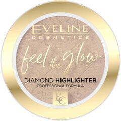 Švytėjimo suteikianti priemonė Eveline Cosmetics Feel the Glow Diamond, 02 Beach Glow, 4.2 g kaina ir informacija | Makiažo pagrindai, pudros | pigu.lt