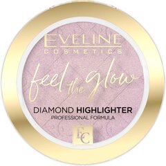 Švytėjimo suteikianti priemonė Eveline Cosmetics Feel the Glow Diamond, 03 Rose Gold, 4.2 g kaina ir informacija | Makiažo pagrindai, pudros | pigu.lt
