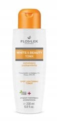 Veido tonikas Flos-Lek Pharma White & Beauty, 225 ml цена и информация | Средства для очищения лица | pigu.lt