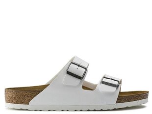 Arizona bf birkenstock for women's white 0552683 0552683 цена и информация | Женские тапочки | pigu.lt