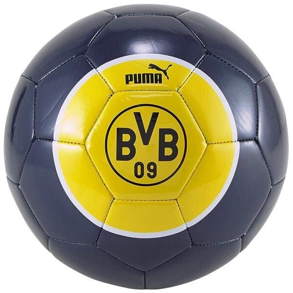 Futbolo kamuolys Puma Bvb 08384601, 5 dydis, mėlynas/geltonas kaina ir informacija | Futbolo kamuoliai | pigu.lt