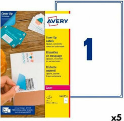 Этикетки для принтера Avery L4611 199,6 x 143,5 mm Белый 25 Листья (5 штук) цена и информация | Канцелярские товары | pigu.lt