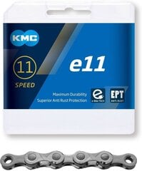 Велосипедная цепь KMC e11 EPT, 11 м, 136л цена и информация | Другие аксессуары для велосипеда | pigu.lt