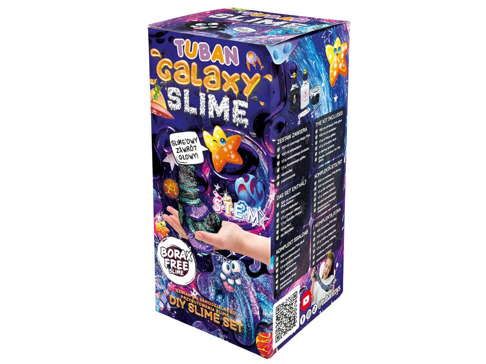 Slime rinkinys Tuban Super Slime Galaxy цена и информация | Piešimo, tapybos, lipdymo reikmenys | pigu.lt