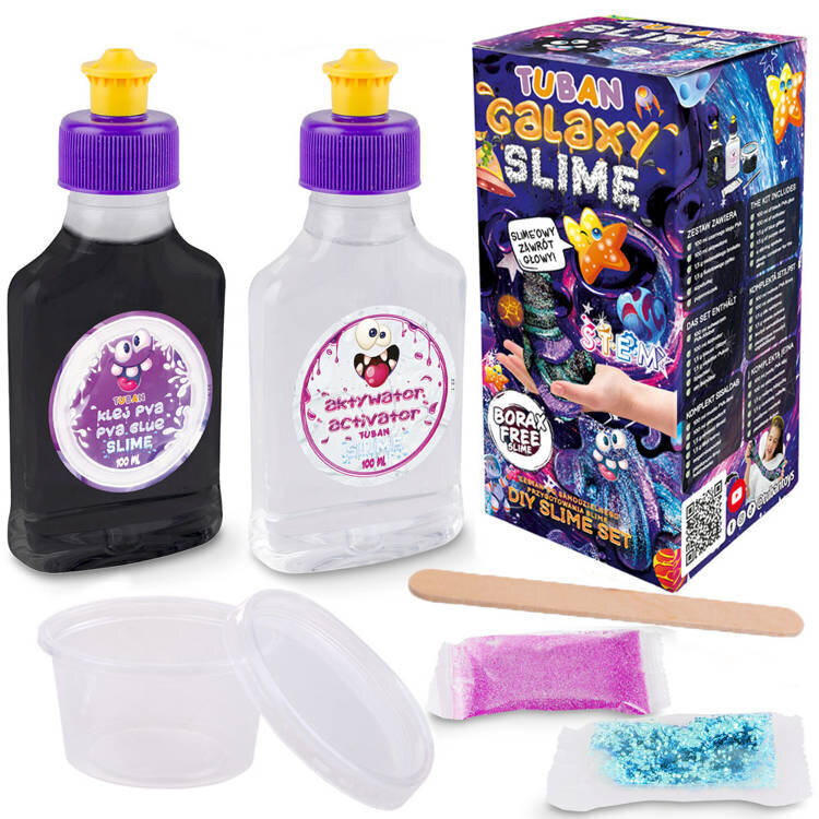 Slime rinkinys Tuban Super Slime Galaxy kaina ir informacija | Piešimo, tapybos, lipdymo reikmenys | pigu.lt