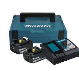 MAKITA POWER KIT 18V (BL1830Bx2+DC18RC) MAKPAC цена и информация | Зарядные устройства для аккумуляторов | pigu.lt