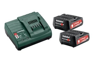 METABO АККУМУЛЯТОР 12V 2.0 x2 + ЗАРЯД СК 30 цена и информация | Шуруповерты, дрели | pigu.lt