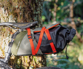 Dviračio sėdynės krepšys Birzman Packman Saddle Pack, 8 l, žalias цена и информация | Сумки, держатели для телефонов | pigu.lt