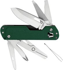 Многофункциональный инструмент Leatherman Free T4, зеленый цена и информация | Туристические ножи, многофункциональные приборы | pigu.lt