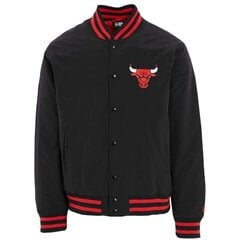 Striukė vyrams New Era Chicago Bulls M 60284773, juoda цена и информация | Мужские куртки | pigu.lt