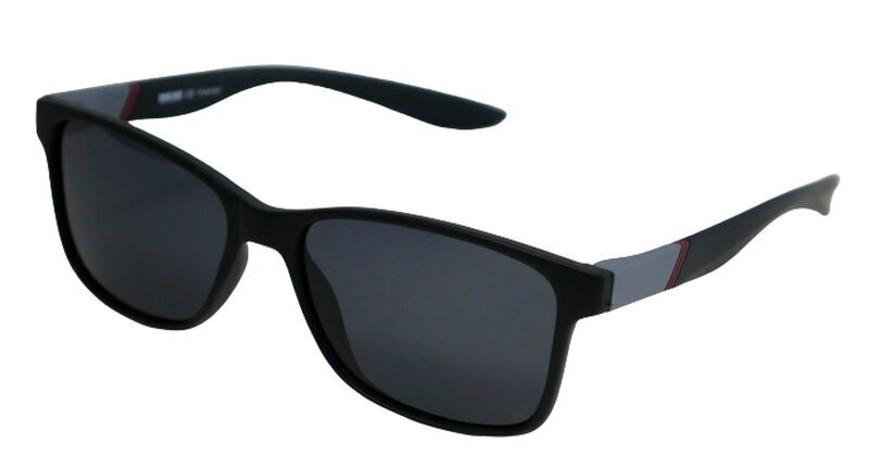 Vyriški akiniai nuo saulės Dark Side SP 101 C03 55-16, juodi su raudonu rėmeliu kaina ir informacija | Akiniai nuo saulės vyrams | pigu.lt