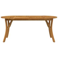 vidaXL Sodo stalas, 200x90x75cm, akacijos medienos masyvas цена и информация | Садовые столы, столики | pigu.lt