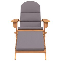 Sodo adirondack kėdė su pakoja vidaXL, rudas цена и информация | Садовые стулья, кресла, пуфы | pigu.lt