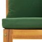 vidaXL Modulinės kampinės sofos su pagalvėmis, 2vnt., akacijos masyvas цена и информация | Lauko kėdės, foteliai, pufai | pigu.lt