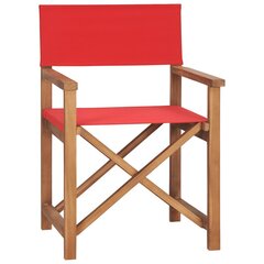 2 -jų kėdžių komplektas vidaXL, raudonas kaina ir informacija | Lauko kėdės, foteliai, pufai | pigu.lt
