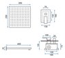 Dušo sistema Silla Basilio S-1103 kaina ir informacija | Dušo komplektai ir panelės | pigu.lt