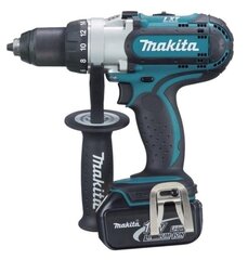 MAKITA DRILL DRILL 18V 80/40Nm 2 x 5.0Ah LI-ION 3-SPEED CASE MAKPAC DDF451RTJ цена и информация | Шуруповерты, дрели | pigu.lt