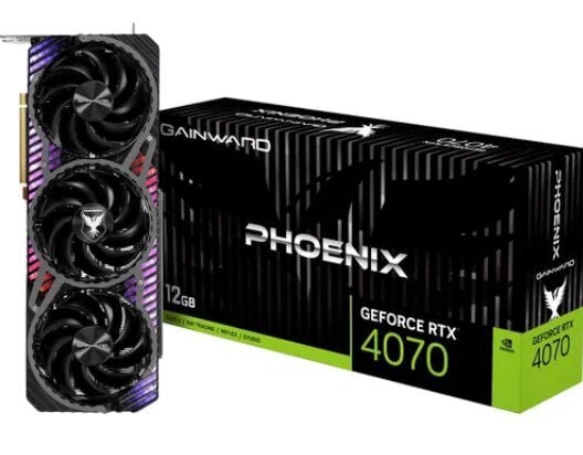 Gainward GeForce RTX 4070 Phoenix (NED4070019K9-1043X) цена и информация | Vaizdo plokštės (GPU) | pigu.lt