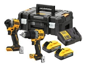 Ударный шуруповерт DEWALT COMBO SET 18V DCD805 + DCF850 ОТВЕРТКА 2x5.0Ah POWERSTACK DCK2050H2T цена и информация | Шуруповерты, дрели | pigu.lt