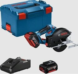 Ножовка BOSCH GKM 18V-50 2x5.0Ah 136мм цена и информация | Пилы, циркулярные станки | pigu.lt