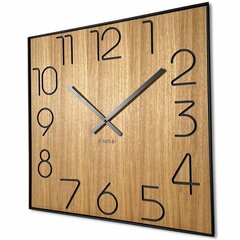 Часы настенные Дубовые цифры 60см цена и информация | Часы | pigu.lt