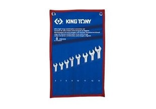 НАБОР ДЛИННЫХ КОМБИНИРОВАННЫХ КЛЮЧЕЙ KING TONY 8шт. 6-13мм КОРПУС цена и информация | Механические инструменты | pigu.lt