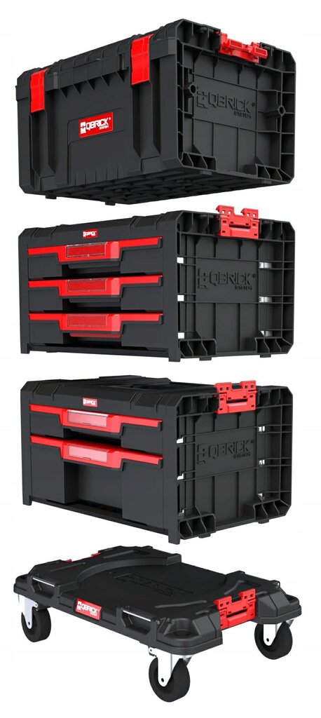 Qbrick system pro drawer darbo rinkinys kaina ir informacija | Įrankių dėžės, laikikliai | pigu.lt