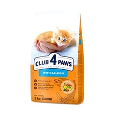 Club 4 Paws Premium kačiukams su lašiša, 5 kg kaina ir informacija | Sausas maistas katėms | pigu.lt