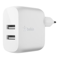 Сетевая зарядка Belkin Boost Charge USB-A 12W + Lightning Cable белая цена и информация | Зарядные устройства для телефонов | pigu.lt