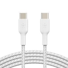 USB кабель Belkin Boost Charge Braided USB-C to USB-C 1m черный цена и информация | Кабели для телефонов | pigu.lt