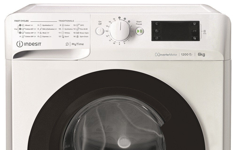 Indesit MTWSE61294WKEE цена и информация | Skalbimo mašinos | pigu.lt