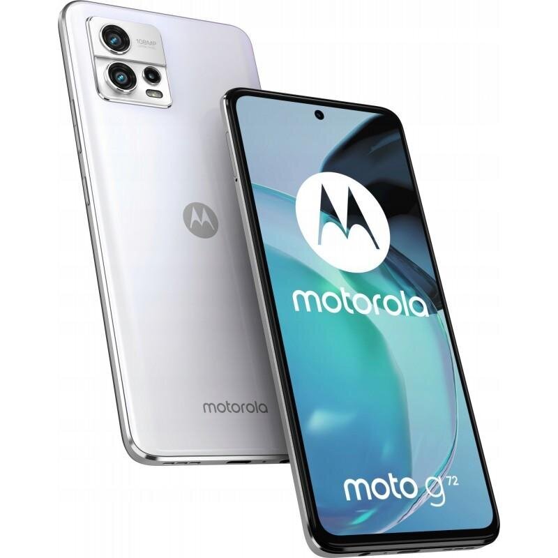 Motorola Moto G72 8/128GB Dual SIM White цена и информация | Mobilieji telefonai | pigu.lt