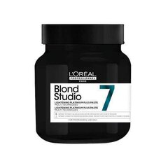 Greitai veikianti plaukų šviesinimo pasta L'Oréal Blond Studio Platinium Plus, 500g цена и информация | Краска для волос | pigu.lt