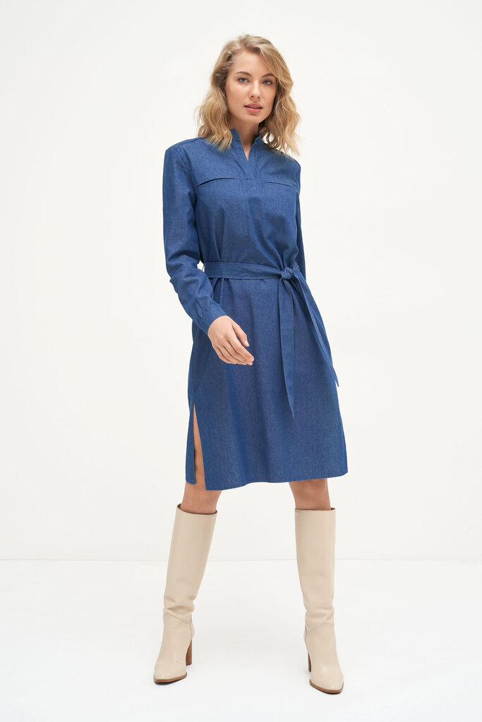 Džinsinė suknelė moterims Utenos trikotažas, mėlyna цена и информация | Suknelės | pigu.lt