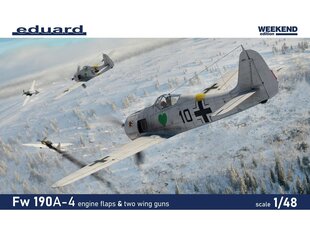 Surenkamas modelis Eduard Focke-Wulf Fw 190A-4 w/ engine flaps & 2-gun wings Weekend Edition, 1/48, 84117 kaina ir informacija | Konstruktoriai ir kaladėlės | pigu.lt