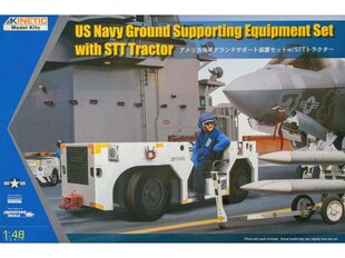 Конструктор Kinetic US Navy Ground Supporting Equipment Set with STT Tractor, 1/48, 48115 цена и информация | Конструкторы и кубики | pigu.lt