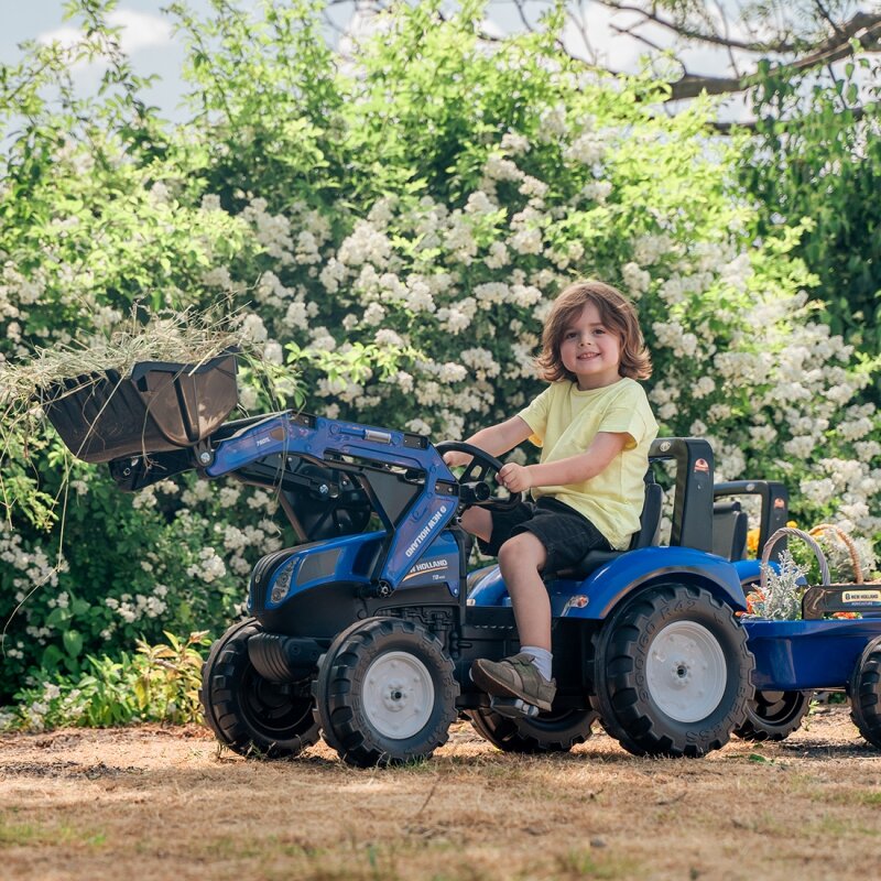 Minamas traktorius su priekaba New Holland Falk kaina ir informacija | Žaislai berniukams | pigu.lt