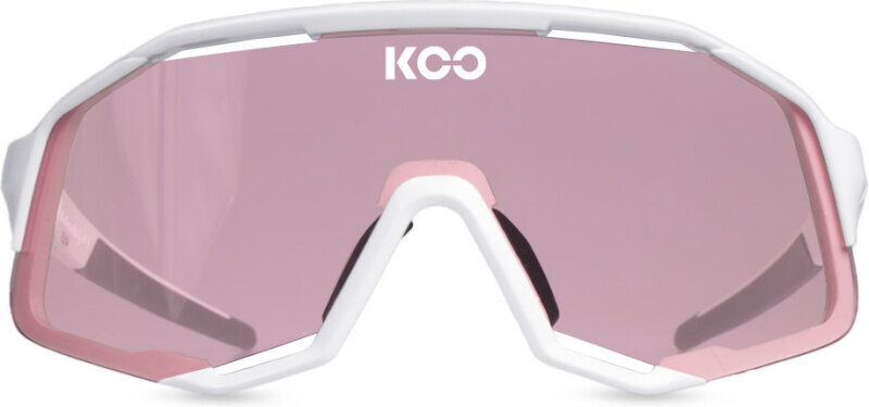 Sportiniai akiniai Koo Demos, balti/rožiniai kaina ir informacija | Sportiniai akiniai | pigu.lt