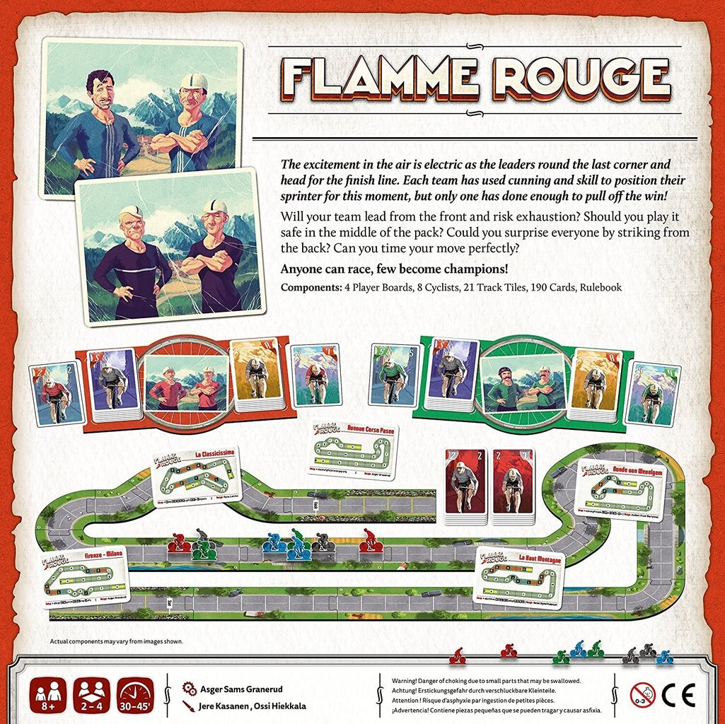 Stalo žaidimas Flamme Rouge, ENG kaina ir informacija | Stalo žaidimai, galvosūkiai | pigu.lt