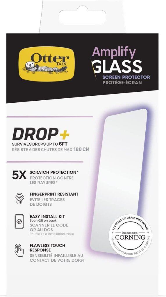 Otterbox Amplify Glass Screen Protector kaina ir informacija | Apsauginės plėvelės telefonams | pigu.lt