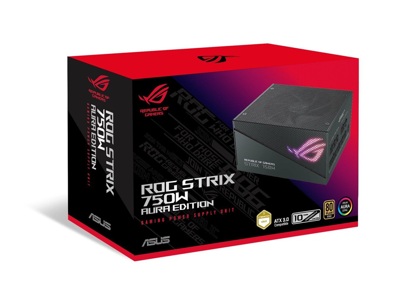 Asus ROG Strix 750W Gold Aura Edition RGB kaina ir informacija | Maitinimo šaltiniai (PSU) | pigu.lt