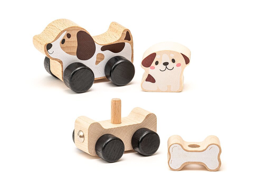 Medinis žaislas Cubika Šuniukas kaina ir informacija | Žaislai kūdikiams | pigu.lt