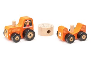 Medinis traktorius Cubika kaina ir informacija | Žaislai berniukams | pigu.lt