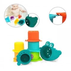 Vonios žaislų rinkinys Woopie Puodeliai kaina ir informacija | Žaislai kūdikiams | pigu.lt