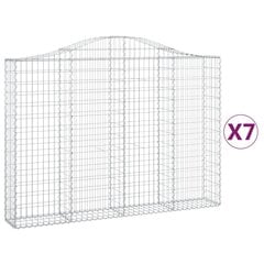 Gabiono krepšiai vidaXL 200x30x140/160 cm kaina ir informacija | Tvoros ir jų priedai | pigu.lt